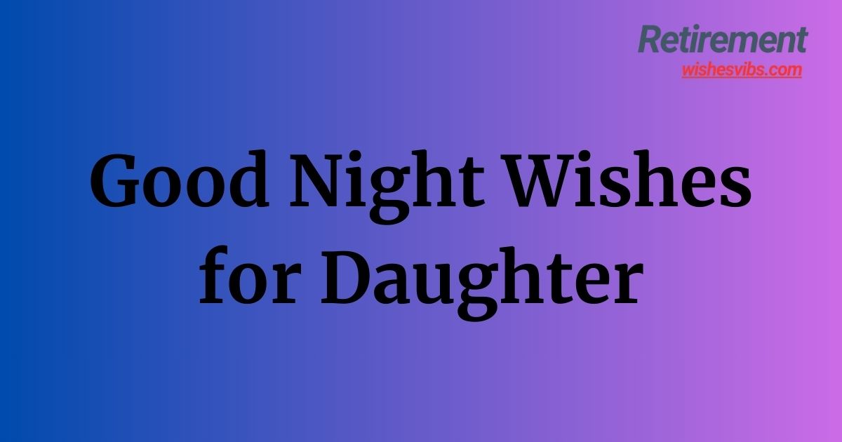 good night wishes for daughter