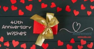 happy 40th anniversary wishes